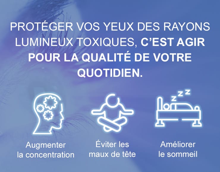 Préservez votre vision avec le filtre anti-lumière bleue