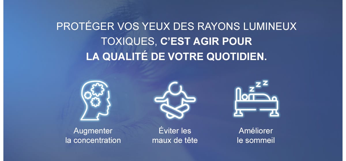 Préservez votre vision avec le filtre anti-lumière bleue