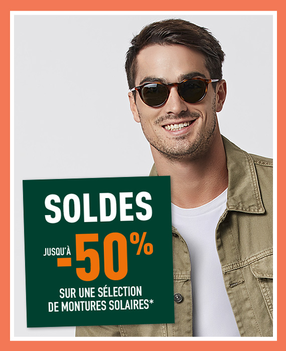 Jusqu'&agrave; -50% sur les lunettes solaires