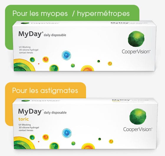 Lentilles journali&egrave;res MyDay