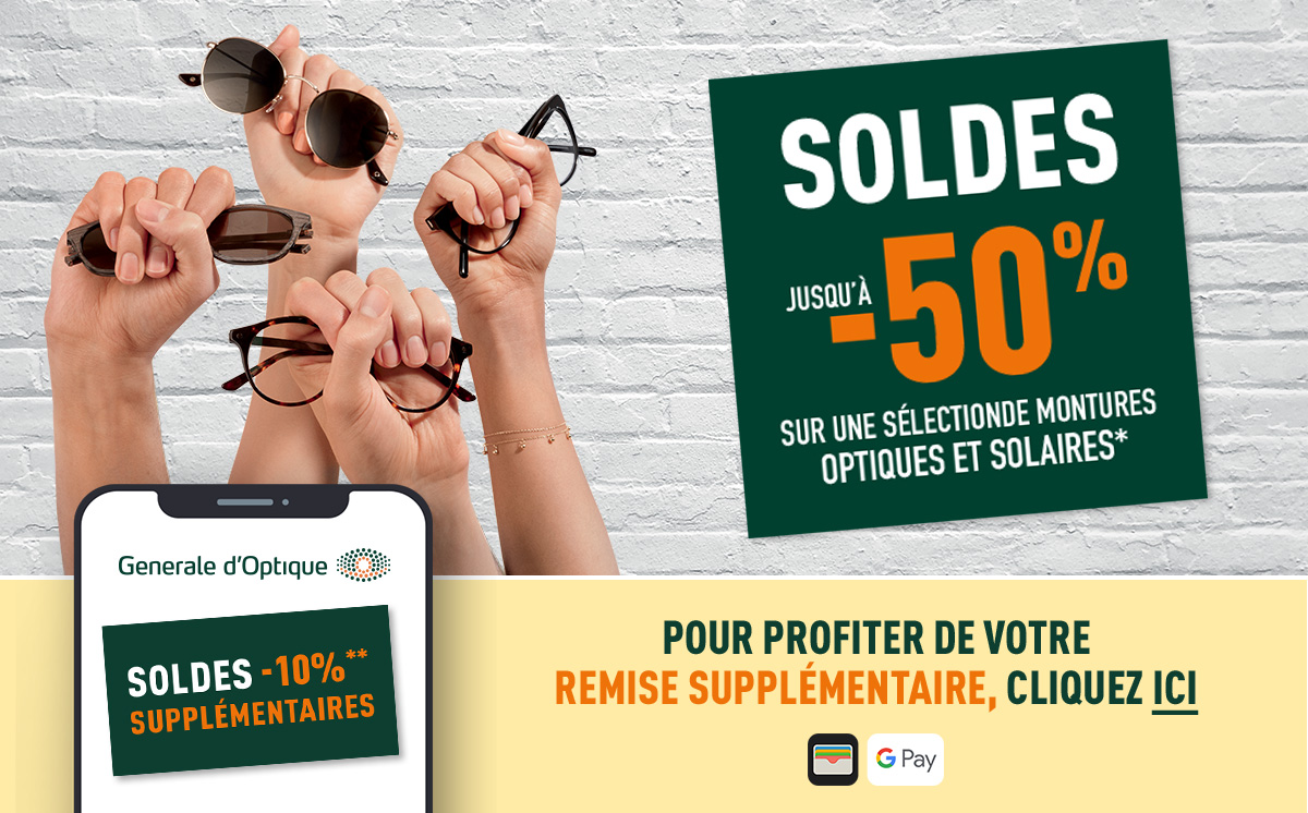 Soldes jusqu'� 50% de remise et -10% suppl�mentaires