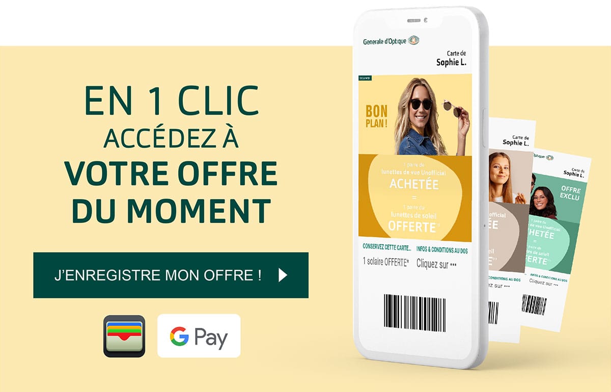 En 1 clic acc&eacute;dez &agrave; votre offre du moment