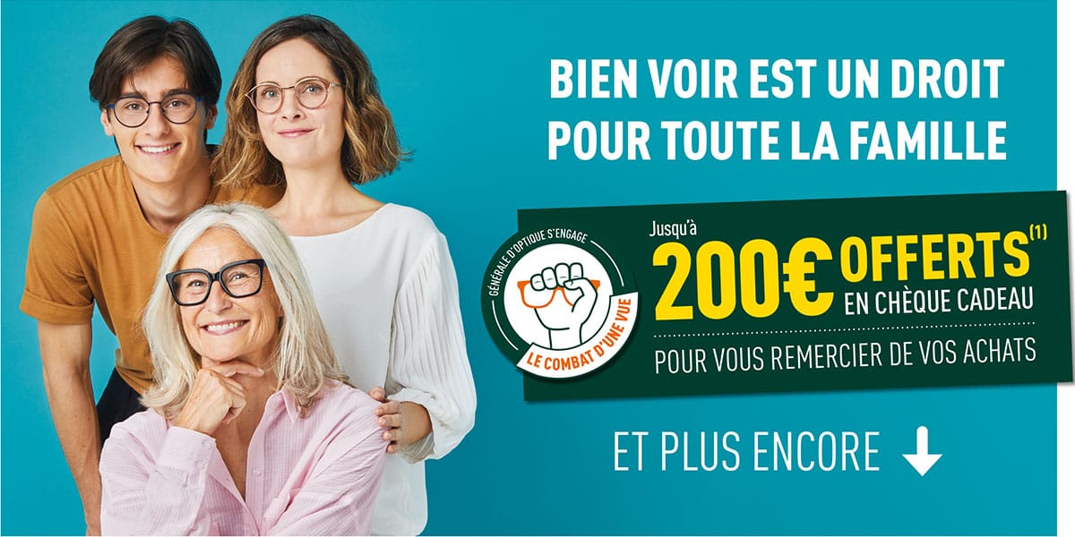 Jusqu'à 200€ offerts en chèque cadeau