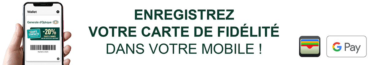 Enregistrez votre carte fidélité dans votre mobile !