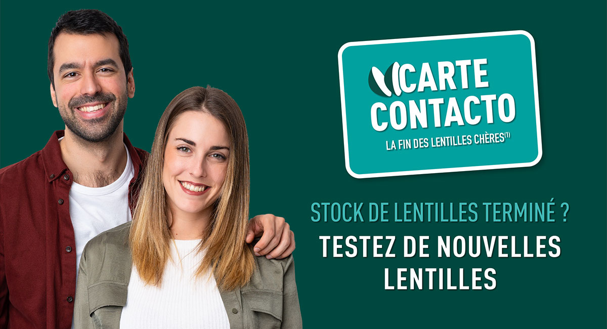 Stock de lentilles terminé ? Testez de nouvelles lentilles.
